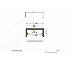 3m LED juostos profilis BEGTON12 (anoduotas)