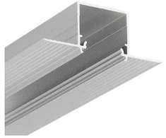Bikuvalt LED juostos profilis LINEA-IN20 TRIMLESS, anoduotas aliuminis, 3m