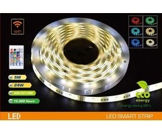 SpectorLight LED juostos rinkinys SPECTOR LIGHT, 24 W, RGB+CCT, dimeriuojamas, Smart Wi-Fi + pultelis, 5 m