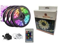 SpectorLight LED juostos rinkinys SPECTOR LIGHT, 24 W, RGB+CCT, dimeriuojamas, Smart Wi-Fi + pultelis, 5 m