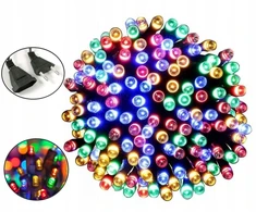 LED Kalėdų eglutės lemputės SPALVINGOS 100 ĮVAIRIŲ SPALVŲ