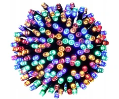 LED Kalėdų eglutės lemputės SPALVINGOS 200 ĮVAIRIŲ SPALVŲ