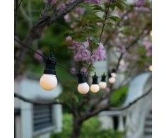 LED lauko girlianda IP44 10vnt./3.2V šilta balta