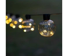 LED lauko girlianda IP44 10vnt./GS 4.5V/1.35W šilta balta
