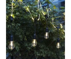 LED lauko girlianda IP44 10vnt./GS 4.5V/3.6W šilta balta