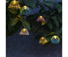 LED lauko girlianda IP44 8vnt./GS 4.5V/3.6W šilta balta