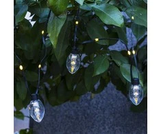 LED lauko girlianda su saulės baterija IP44 10vnt./1x1.2V Ni-MH šilta balta