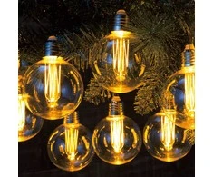 LED lauko girlianda su saulės baterija IP44 10vnt./1x1.2V Ni-MH šilta balta