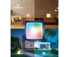 SpectorLight LED lauko šviestuvas SPECTOR LIGHT, IP44, 7 W, 2700 K, RGB, 525 lm, 30x30 cm, valdomas pulteliu