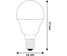 Avide LED lemputė 4.5W G45 E14 3000K