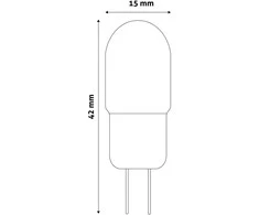 LED lemputė AVIDE, G4, 2,5W (=24W), 3000K, 12V, 200 lm, 160°