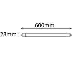 LED lemputė AVIDE, T8, G13, 9W, 4000 K, 900 lm, 240 °, 60 cm