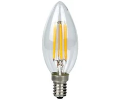 Besk Led lemputė C35 Šilta balta, 4W, E14