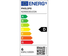 LED lemputė PHILIPS Classic, A60, E27, 5,9W (=60W), 2200-2700K, 806 lm, filamentinė, šiltos sp.
