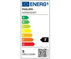 LED lemputė PHILIPS, P45, E14, 5W (=40W), 4000K, 470 lm, šaltai baltos sp.