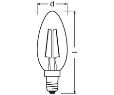 Candellux LED lemputė Vintage 1906© LED 22 2.5 W/2400K E14