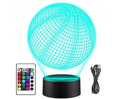 LED NAKTINĖ LAMP KREPŠINIO KREPŠINIO KREPŠINIO 3D GIMTADIENIO DOVANA