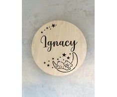 LED naktinė lempa su pavadinimu, maitinama baterijomis, 30 cm, MEŠIKIS