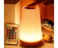 LED naktinis apšvietimas, kelių spalvų, nuotolinio valdymo pultas, jutiklinis