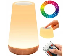 LED naktinis apšvietimas, kelių spalvų, nuotolinio valdymo pultas, jutiklinis