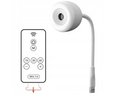 LED NAKTINIS LEMPAS MOONLIGHT PROJEKTORIUI 3 USB REŽIMAI + nuotolinio valdymo pultas 3 STAIGŲ LAIKMATIS