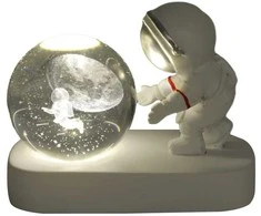 LED naktinis šviestuvas HENSKE 3D NIGHT LIGHT, 3D, šiltai geltona sp, 10x10x3,5cm