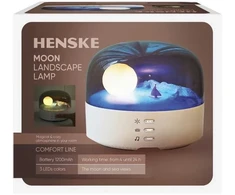 LED naktinis šviestuvas HENSKE MOON, dimeriuojamas