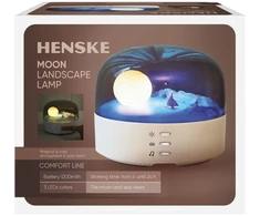 LED naktinis šviestuvas HENSKE MOON, dimeriuojamas
