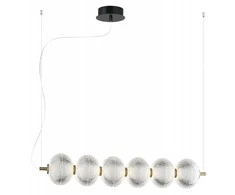 23W LED pakabinamas šviestuvas PELLUCID, bronzos sp./skaidrus, 3000K, 4297800