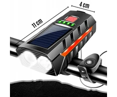 LED PRIEKINIS DVIRAČIO LEMPAS LOUD BELL 2400mAh Akumuliatorius