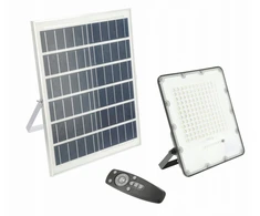 LED prožektorius BRAVOS, 200W, 2000lm, 6400K, IP65, 120°, saulės kolektorius, nuotolinio v