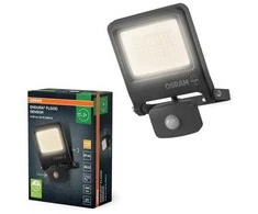 30W LED prožektorius ENDURA, tamsiai pilkas, 3000K, su judesio davikliu, IP44