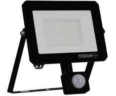 LED prožektorius OSRAM LUX, IP65, 30W, 4000K, 2700lm, su judesio davikliu, juodos sp.