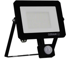 LED prožektorius OSRAM LUX, IP65, 30W, 4000K, 2700lm, su judesio davikliu, juodos sp.