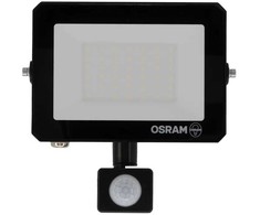 LED prožektorius OSRAM LUX, IP65, 30W, 4000K, 2700lm, su judesio davikliu, juodos sp.