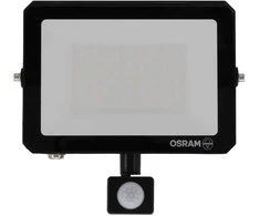 LED prožektorius OSRAM LUX, IP65, 50W, 4000K, 4500lm, su judesio davikliu, juodos sp.