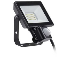 LED prožektorius PHILIPS, IP65, 20W, 3000K, 1800lm, su judesio davikliu, juodos sp., 14x5,4x15,3 cm