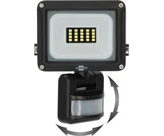 LED prožektorius TOPE TAMASENS, IP65, 10 W, 4000 K, 1200 lm, su judesio davikliu, juodos sp.