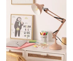 Led Stalinė lempa FLEXO metalo sp. pastelowa rožinė