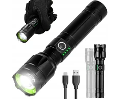 LED TAKTINIS ĮKRAUJAMAS BLYKŠČIUS MILITARY ZOOM 30 W USB-C PRO POWER VAYOX