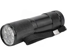 LED žibintuvėlis ENTAC Zoom, IP44, 1W, 50lm, elementai 3xAAA(neįeina), atstumas 100m, juodos spalvos