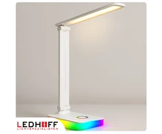 Ledhoff Stalinė lempa LED Szkolna 5W 3 barwy światła KOLOROWA podstawa na biurko