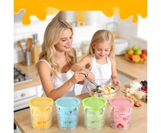 LEDŲ INDĖLIAI 4 VIENETAI SU DANČIAIS ​​ROŽINĖ 710ML 800ML BE BPA
