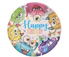 Papstar Lėkštė Funny Monsters 23cm 10vnt