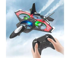 LĖKTUVO DIDELIS NUOTOLINIO KONTROLĖS NAIKINTOJAS NAUJIENA – 360° akrobatika, 2,4 GHZ, USB