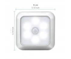 LEMPOS BATERIJOS VEIKIMAS LED LEMPAS JUDĖJIMO JUTIKLIS SUTEMSMA 6LED FHBABYLAND