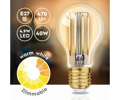 Alpina - Smart Wi-Fi bulb, E27 socket, power 4.9 W, warm baltas