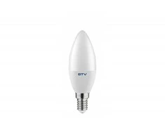 Bikuva.lt LED lemputė, A-G, C37, SMD 2835, 4000K, E14, 8,0W, AC180-250V, 160°, 720lm, 70mA