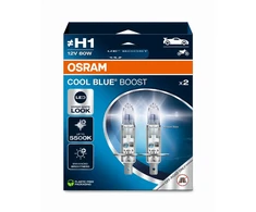 Bikuva.lt Mėlyna OSRAM Automobilinės lemputės COOL Mėlynas BOOST H1 80W 12V P14.5S 2vnt