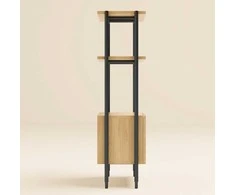 Fotelis Home4You Lentyna NATE 65,5x32xH117cm, ąžuolas